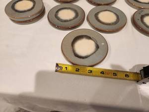 lot 49 image: 10 Ceramic Glaze Decorative Coasters