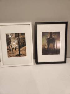 lot 52 image: Paris Wall Art Set with Frames