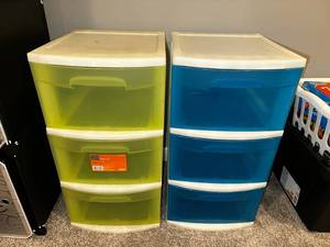 lot 80 image: 2x RE Multi-Drawer Storage Units