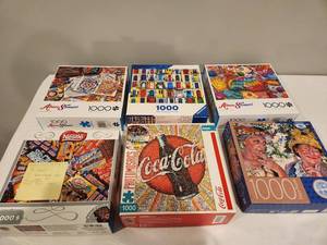 lot 100 image: 1000 Piece Puzzle Collection Lot
