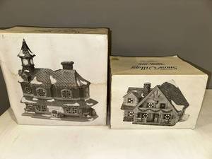lot 159 image: Dept 56 Snow Village Buildings