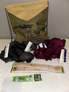 lot 197 image: Malabrigo Yarn & Knitting Set