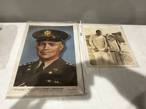 lot 220 image: Historic Eisenhower & Babe Ruth Photos