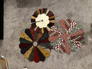 lot 236 image: Handmade Dresden Candle Mats Set