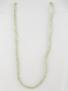 Peridot Faceted Gold Filled Bead Necklace. New Old Stock