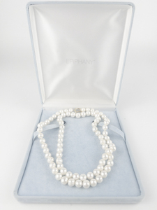 Epiphany  Freshwater Pearl Gold Tone Base Metal Necklace. In Original Box