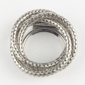 West Germany  Silver Tone Base Metal Scarf Clip.