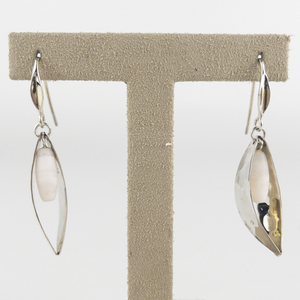 RLM Studio (Robert Lee Morris) Dangling Gemstone Sterling Silver French Wire Earrings .