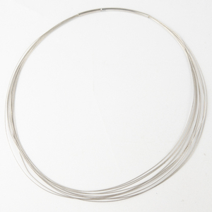 Sajen Layered Sterling Silver Wire Collar Necklace.