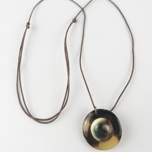 Operculum Shell (Shiva Eye) Pendant Necklace .