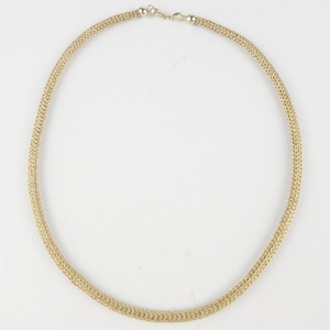 Milor  Woven Mesh Vermeil Necklace.