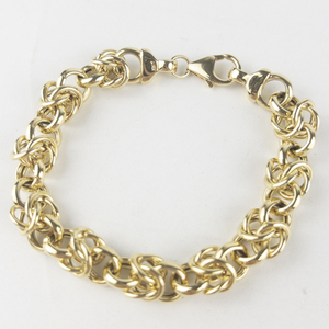 Linx (Italy)  Gorgeous Vermeil Statement Chain Bracelet .