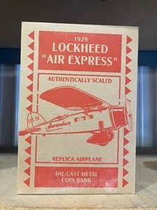 lot 58 image: 1929 Lockheed  Air  Express  Supervalu Bank