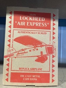 lot 59 image: 1929 Lockheed  Air  Express  Supervalu Bank