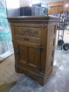 Antique Household Oak Ice Box