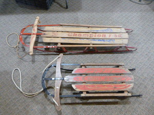 2 Vintage Sleds