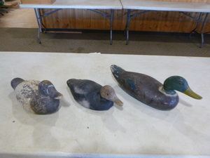3 Vintage Duck Decoys