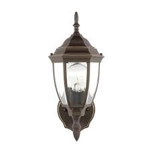 lot 30 image: Generation Lighting Bakersville 1-Light 17-in H Antique Bronze Outdoor Wall Light