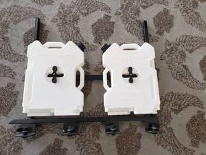 lot 10 image: Roto Pax White Water tanks with mounting brackets
