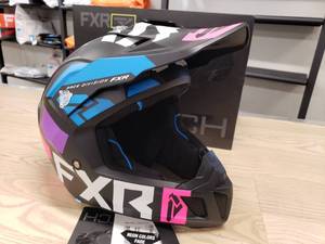 lot 43 image: FXR Clutch EVO LE Helmet - BlackBluePurplePinkWhite - XL