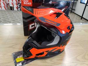 lot 150 image: Castle CX YOUTH Mode MX Helmet - OrangeBlack - YOUTH Large