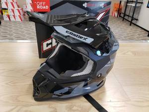lot 151 image: Castle CX YOUTH Mode MX Helmet - BlackSilver - YOUTH Medium