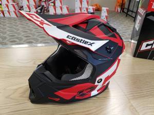 lot 160 image: Castle X Mode MX YOUTH Helmet - Matte BlackRed - YOUTH Large