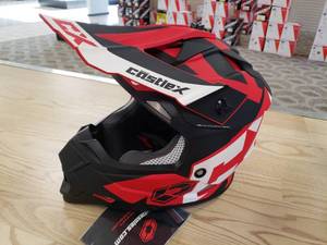 lot 162 image: Castle X YOUTH Mode MX Helmet - RedWhiteBlack - YOUTH Small