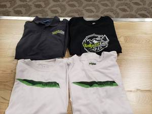 lot 210 image: 1 Medium 1 Small Dakota Cat Shirts 2 unlabeled