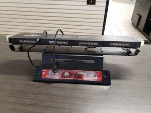 lot 221 image: Putco Hornet Amber LED Stealth Rooftop Strobe Light display wired for 110V