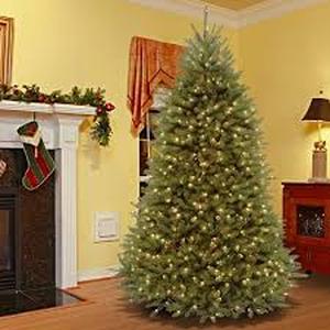 National Tree Company 7 ft. Dunhill Fir Hinged Artificial Christmas Tree Customer Returns See Pictures