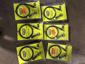 Lot of RYOBI EZClean Power Cleaner 6 ft. Flexible Wand  Customer Returns See Pictures
