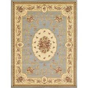 Unique Loom Versailles Phillipe Light Blue 9 0 x 12 0 Area Rug   Customer Returns See Pictures