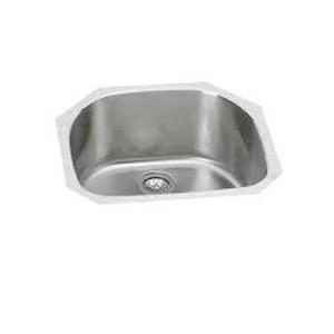 Elkay Undermount Stainless Steel 24 in. Rounded Single Bowl Kitchen Sink  Customer Returns See Pictures
