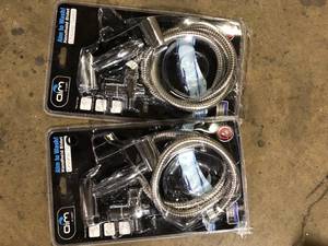Lot of Aim to Wash Handheld Non-Electric Bidet Attachment in Chrome  Customer Returns See Pictures