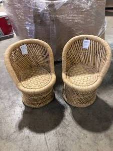 Lot of Bamboo and Rope Chair Customer Returns See Pictures