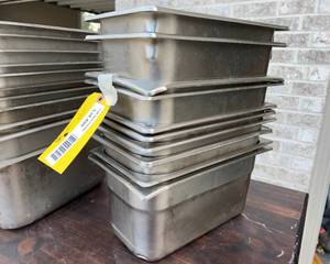 lot 3498 image: Steam Table Containers (10)
