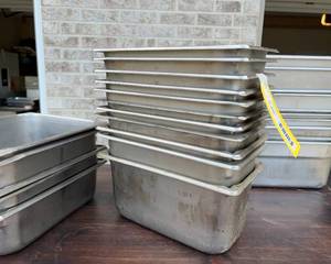 lot 3496 image: Stainless Steel Insert Containers