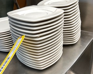 lot 427 image: Square China Plates