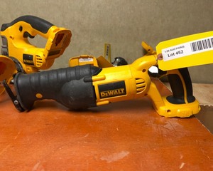 lot 452 image: Dewalt Sawzall 18V