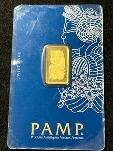 5 GRAM .999 FINE GOLD PAMP BAR