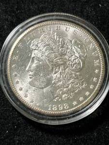 1898-O US MORGAN SILVER DOLLAR IN AIRTITE