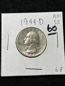 1944-D US WASHINGTON QUARTER AU