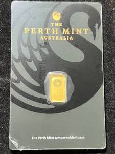 1 GRAM .999 FINE GOLD THE PERTH MINT BAR