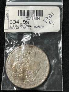 1921-S US MORGAN SILVER DOLLAR