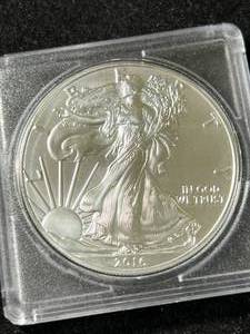 2016 AMERICAN SILVER EAGLE 1 TROY OZ .999 FINE SILVER IN CASE