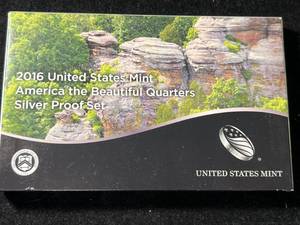 2016 US MINT AMERICA THE BEAUTIFUL QUARTERS SILVER PROOF SET