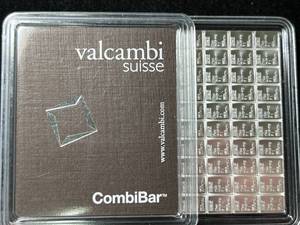 100 GRAMS .999 FINE SILVER VALCAMBI SUISSE BAR