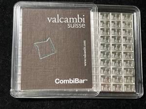 100 GRAMS .999 FINE SILVER VALCAMBI SUISSE BAR