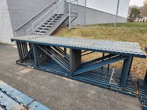 lot 107 image: Lot of (13) Pallet Racking Uprights  Slotted Type 3x36x12